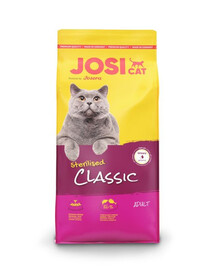 Josera JosiCat Sterilised Classic 18 kg - granule pro sterilizované kočky