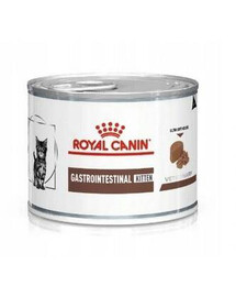 Royal Canin Veterinary Diet Cat Gastrointestinal Kitten Mousse 195 g specializované krmivo pro koťata 