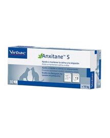 VIRBAC Anxitane S 30 tablet doplněk stravy pro psy a kočky do 10 kg
