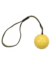 Trixie sportovní míč na řemínku z přírodního kaučuku se skvrnami 6 cm/35 cm