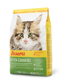 Josera Kitten Grainfree 2 kg - granule bez obilovin pro koťata, březí a kojící kočky