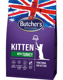 Butcher's Functional CatDry Junior with Turkey 800 g granule pro koťata 800 g