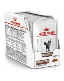 ROYAL CANIN Cat Gastro Intestinal Moderate Calorie kapsičky pro kočky s gastrointestinálními potížemi 12x 85 g