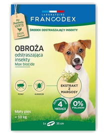 Zolux Francodex obojek proti hmyzu pro malé psy 35 cm dlouhý