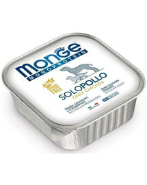 MONGE Monoprotein Solo krmivo pro psy s kuřecím masem  pro psy s kuřecím masem 150 g