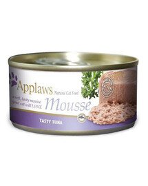APPLAWS Cat Mousse Tin 70 g tuňák mokré krmivo pro kočky s tuňákem 70 g