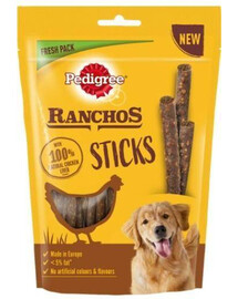 PEDIGREE Ranchos Sticks 600 g (10x 60 g) pamlsky pro psy s kuřecími játry