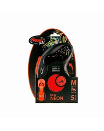 FLEXI New Neon M Tape 5 m oranžové navíjecí vodítko