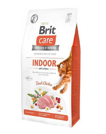 Brit Care Cat Grain Free indoor 2 kg - granule pro dospělé kočky žijící uvnitř
