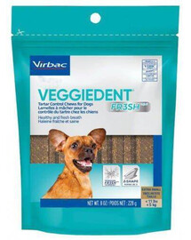 VIRBAC Veggiedent Fresh XS (<5 kg) žvýkací pamlsky pro psy 15 ks