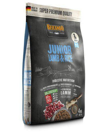 BELCANDO Junior Lamb & Rice ML 4 kg jehněčí a rýžové granule pro psy od 4 měsíců, střední a velká plemena