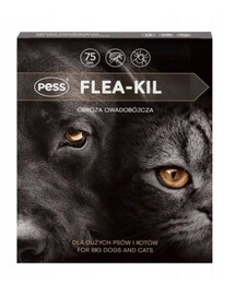 PESS Flea-Kil obojek proti klíšťatům a blechám pro velké psy a kočky 75 cm