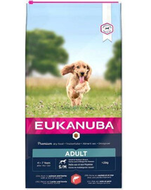 EUKANUBA Dog Dry Base Adult Small & Medium Breeds Losos & Barley 12 kg