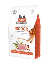 Brit Care Cat Grain free indoor 400 g granule pro dospělé kočky žijící v bytě