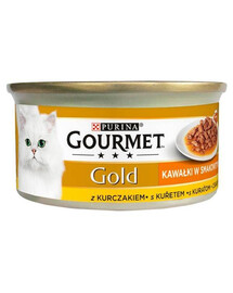 Purina Gourmet Gold Chicken in a tasty sauce 85 g kapsička pro kočky