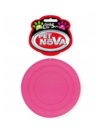 DOG LIFE STYLE Frisbee mátová příchuť hračka pro psy 18 cm, růžová