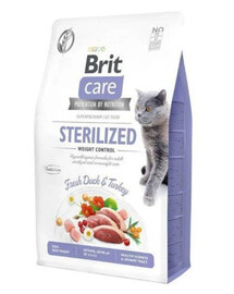 Brit Care Cat Grain Free Sterilized Weight 400 g - granule pro dospělé sterilizované kočky