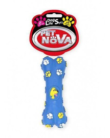 PET NOVA hračka pro psa kost 15 cm modrá