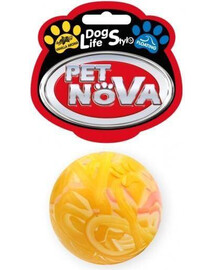 PET NOVA míček pro psy s příchutí vanilka 5 cm vícebarevná