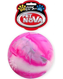 PET NOVA míček pro psy s příchutí vanilka 8 cm vícebarevná