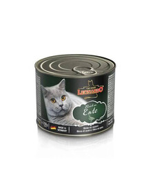 LEONARDO Quality Selection mokré krmivo pro kočky s kachním masem 200 g