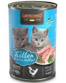 LEONARDO Quality Selection Kitten mokré krmivo pro koťata, drůbež 400 g