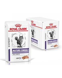 ROYAL CANIN VHN Cat Mature Consult Balance Loaf mokré krmivo pro starší kočky 12x 85 g