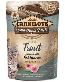 CARNILOVE pstruh & Echinacea 24x 85 g mokré krmivo pro kočky pstruh & Echinacea