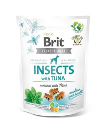 BRIT Care Dog Crunchy Cracker Insect&Tuna 200 g křupavé pamlsky s hmyzem a tuňákem