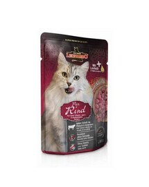 LEONARDO Finest Selection mokré krmivo pro kočky, hovězí maso 85 g