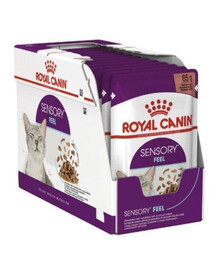 ROYAL CANIN Sensory Feel vlhké krmivo pro kočky stimulující vnímání textury 12x 85 g