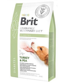 BRIT veterinární krmivo diabetes psů 2 kg