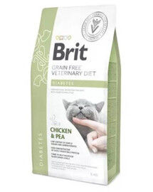 BRIT veterinární krmivo diabetes pro kočky 5 kg