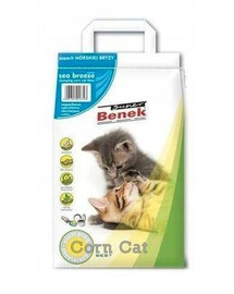 BENEK Super Corn Cat kukuřičné stelivo sea breeze 14 l