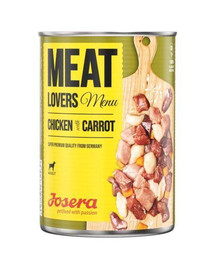 JOSERA Meatlovers Menu kuřecí maso s mrkví 6x 800 g