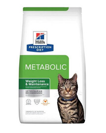 HILL'S Prescription Diet metabolické krmivo s kuřecím masem pro redukci nadváhy kočky 3 kg