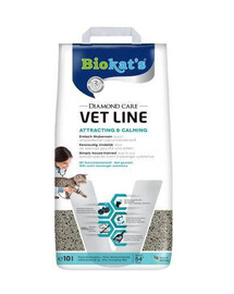 BIOKAT'S Diamond Care Vet Line Attracting&Calming bentonitové stelivo pro kočky 10 l