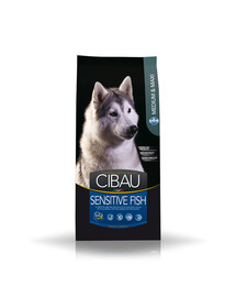 Farmina CIBAU Sensitive Fish Medium Maxi 12 kg + 2 kg granule pro alergické psy