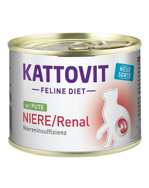 Kattovit Niere/Renal konzerva pro kočky s onemocněním ledvin 185 g