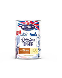 Butcher's Delicious Dinners, kousky se zvěřinou v želé kapsička pro kočky 400 g