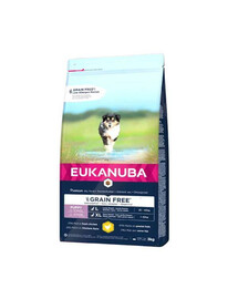 EUKANUBA GRAIN FREE PUPPY granule pro štěňata velkých a obřích plemen 3 kg