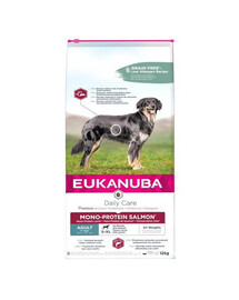 Eukanuba Dog Dry Daily Care Adult Mono Protein Salmon Bag 12kg granule pro dospělé psy, losos