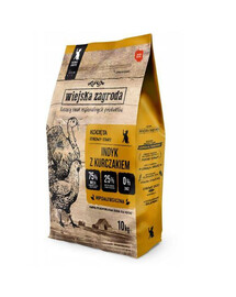 Wiejska Zagroda krůta s kuřecím masem 10 kg krmiva pro koťata