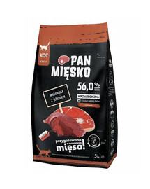 Pan Mięsko hovězí maso s jelenem M 5 kg granule pro dospělé kočky