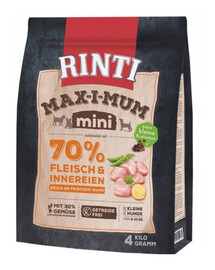 RINTI MAX-I-MUM Mini s kuřecím masem pro malé psy 4 kg