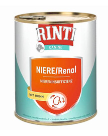 RINTI Canine Niere/Renal granule s kuřecím masem pro dospělé psy 800 g