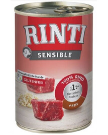 RINTI Sensible hovězí maso s rýží 400g