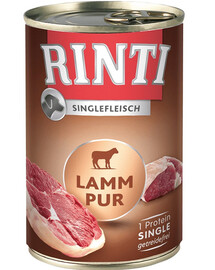 RINTI Singlefleisch Lamb Puremo monoproteinová konzerva pro psy 400 g  s jehněčím masem