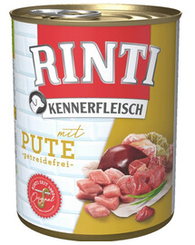 RINTI Kennerfleisch Turkey konzerva pro psy krůta 800 g