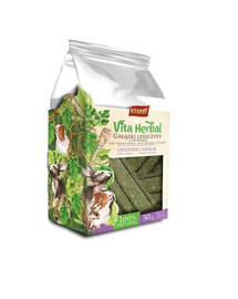 Vita Herbal Snack pro hlodavce a králíky lískooříškové větvičky s petrželkou 50 g